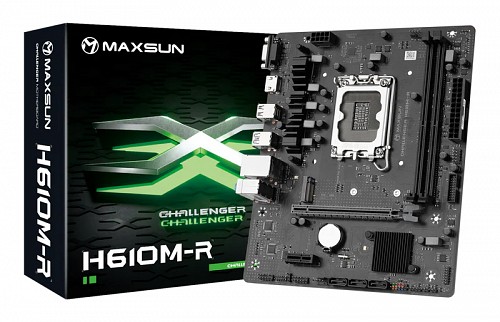 MAXSUN μητρική Challenger H610M-R V2, 2x DDR4, s1700, USB 3.2, 1G LAN, M-ATX MS-C-H610M-RV2