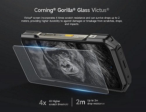 ULEFONE smartphone Armor 27T Pro, 6.78, 12/256GB, 5G, 10600mAh, IP68/IP69K, μαύρο ARMOR27TPRO-BK