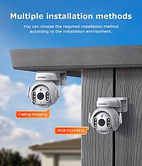 SECTEC smart κάμερα ST-515C-3MTY, 3MP, WiFi, SD, PTZ, IP65 ST-515C-3MTY