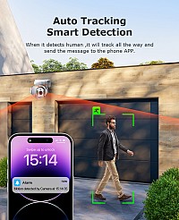 SECTEC smart κάμερα ST-515C-3MTY, 3MP, WiFi, SD, PTZ, IP65 ST-515C-3MTY