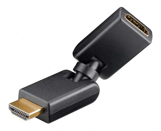 GOOBAY αντάπτορας HDMI 51721, 180° περιστρεφόμενος, 4K/60Hz, μαύρος 51721