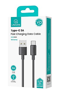 USAMS καλώδιο USB-C σε USB US-SJ708, 18W, 480Mbps, 1m, μαύρο SJ708USB01