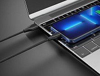 CELEBRAT καλώδιο Lightning σε USB CB-31, 15W, 480Mbps, 1m, μαύρο CB-31A-L-BK