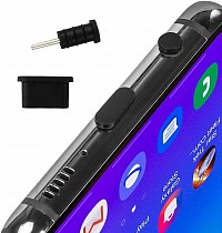 Σετ καλύμματα προστασίας για θύρα USB-C & 3.5mm AK327, μαύρο, 10τμχ AK327