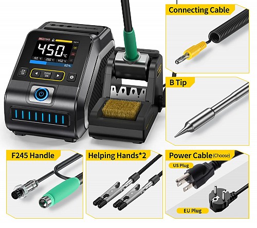 FNIRSI σταθμός συγκόλλησης DWS-200, 200W, 100~450 °C FNR-DWS-200