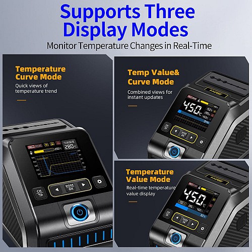 FNIRSI σταθμός συγκόλλησης DWS-200, 200W, 100~450 °C FNR-DWS-200