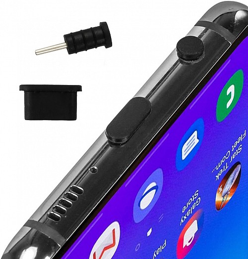 Σετ καλύμματα προστασίας για θύρα USB-C & 3.5mm AK327, μαύρο, 10τμχ AK327