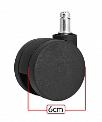 POWERTECH καρέκλα γραφείου PT-1390 με μπράτσα και ανάκλιση, ρυθμιζόμενο ύψος, μαύρη PT-1390