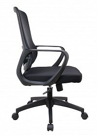 POWERTECH καρέκλα γραφείου PT-1391 με μπράτσα και ανάκλιση, ρυθμιζόμενο ύψος, μαύρη PT-1391