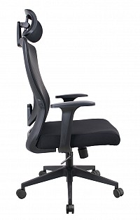 POWERTECH καρέκλα γραφείου PT-1390 με μπράτσα και ανάκλιση, ρυθμιζόμενο ύψος, μαύρη PT-1390