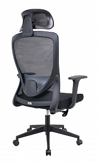 POWERTECH καρέκλα γραφείου PT-1390 με μπράτσα και ανάκλιση, ρυθμιζόμενο ύψος, μαύρη PT-1390