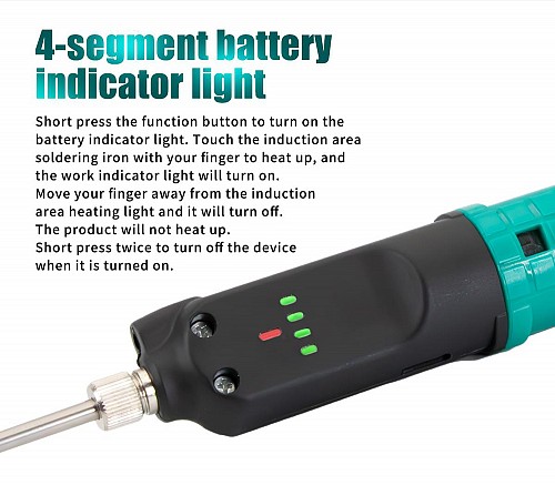 PROSKIT ασύρματο κολλητήρι SI-B165, επαναφορτιζόμενο, 12W, 500 °C SI-B165