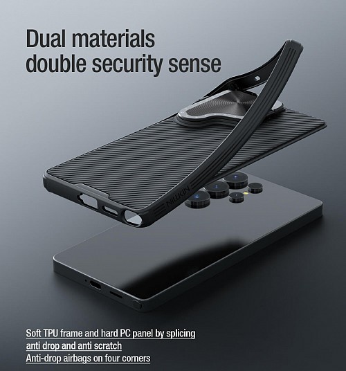 NILLKIN θήκη CamShield Prop για Samsung Galaxy S25 Ultra, μαύρη 6902048290006