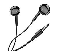 KAKUSIGA earphones με μικρόφωνο KSC-1301, 3.5mm σύνδεση, 14mm, 1.1m, μαύρα KSC-1301-BK