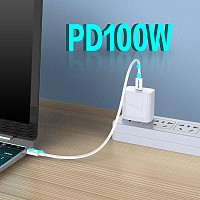 KAKUSIGA καλώδιο USB-C σε USB-C KSC-653, 100W, 480Mbps, 25cm, λευκό KSC-653-CC-WH