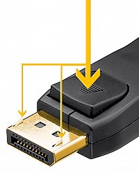 GOOBAY καλώδιο DisplayPort 1.2 VESA 65925, 4K/60Hz 21.6Gbit/s, 5m, μαύρο 65925