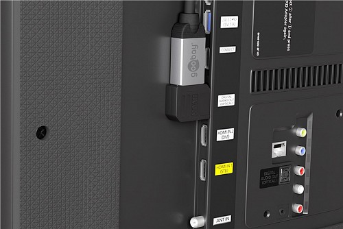 GOOBAY αντάπτορας HDMI θηλυκό σε αρσενικό 51724, 90°, 4K, μαύρος 51724