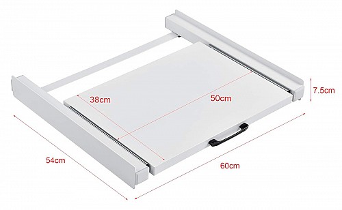 HOME USE συνδετικό πλυντηρίου/στεγνωτηρίου HUH-0194 με συρτάρι, 60x54x7.5cm HUH-0194