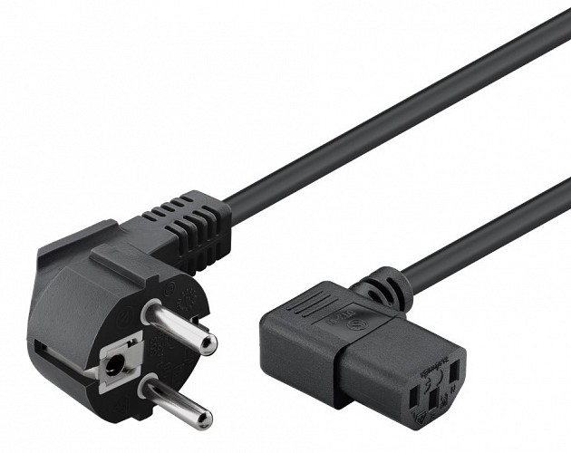 POWERTECH καλώδιο τροφοδοσίας Η/Υ & οθόνης CAB-P003, 3x0.75mm², 1.5m, μαύρο CAB-P003