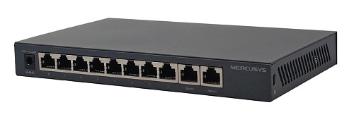 MERCUSYS Desktop Switch MS110GMP, 8x 10/100/1000Mbps PoE+, 2x Gigabit, Ver. 1.0 MS110GMP