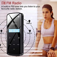 RUIZU MP3 player D50 με οθόνη 1.8, 16GB, Bluetooth, ελληνικό μενού, μαύρο D50-16GB