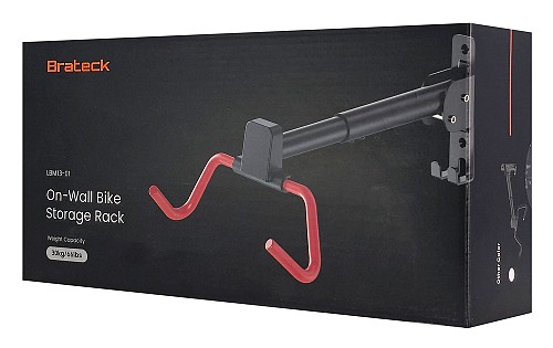 BRATECK επιτοίχια βάση ποδηλάτου LBM13-01, έως 30kg, μαύρη LBM13-01