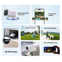 SONOFF smart κάμερα CAM-B1P, 2K, WiFi, SD, IP65 CAM-B1P
