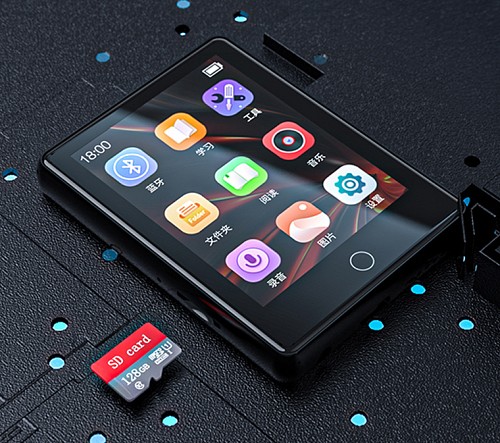 RUIZU MP3 player A6 με οθόνη αφής 2.8, 32GB, Bluetooth, ελληνικό μενού, μαύρο A6-32GB