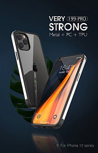 Bodycell Back Cover + Aluminium Bumper For iPhone 12 mini  Gold