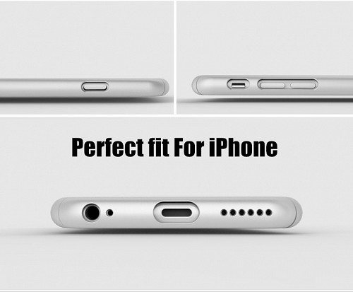 360 Full Cover & Temp.Glass iPhone 7/8 Plus Silver