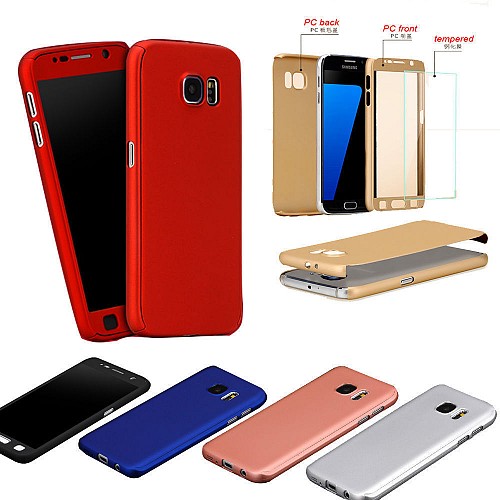 360 Full Cover & Temp.Glass Samsung A8 Plus 18 Red