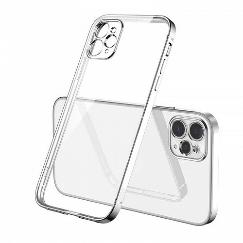 Bodycell Back Cover HD Clear For iPhone 13 Pro  Silver