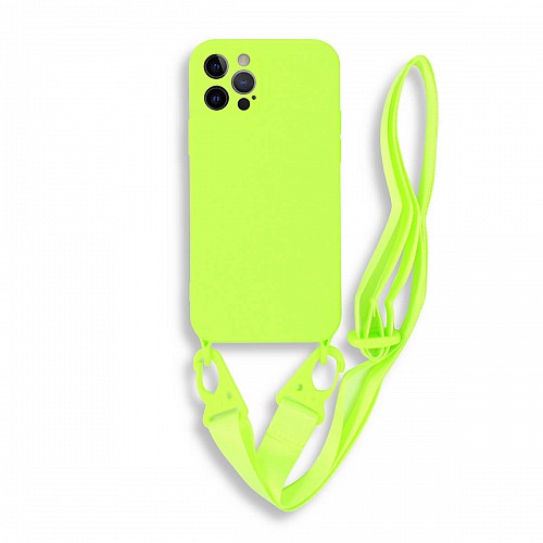 Bodycell Silicon Case με Λουρακι iPhone 13 Pro  Green