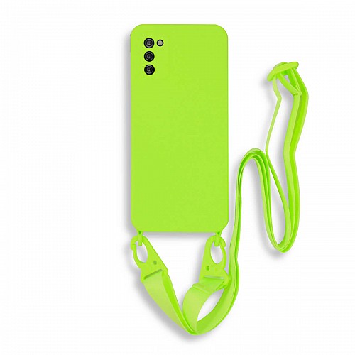 Bodycell Silicon Case με Λουρακι Samsung A02s Green
