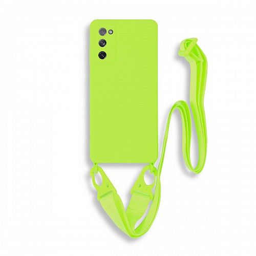 Bodycell Silicon Case με Λουρακι Samsung S20 FE 4G/5G Green