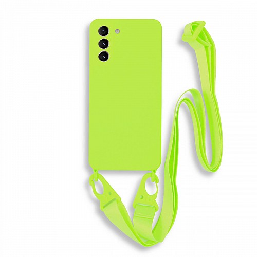 Bodycell Silicon Case με Λουρακι Samsung S21 Plus Green