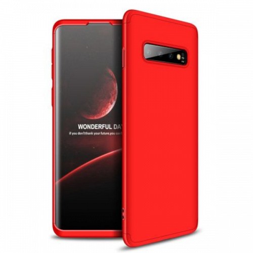 360 Full Cover & Temp.Film Samsung S10 Plus Red