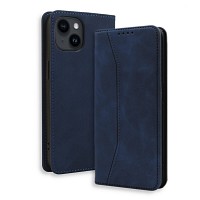 Bodycell Book Case Pu Leather iPhone 14  Blue