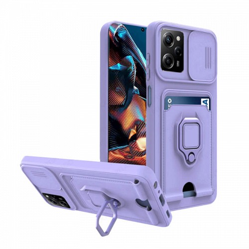 Bodycell Multifunction Case Με Κορδονι Xiaomi Poco X5 Pro/Note 12 Pro Purple