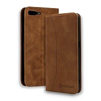 Bodycell Book Case Pu Leather iPhone 7/8 Plus Brown