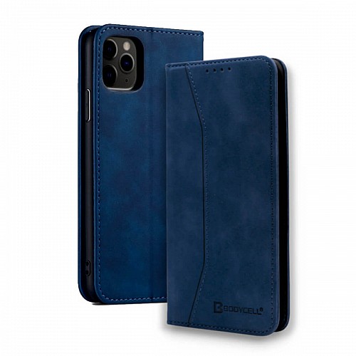 Bodycell Book Case Pu Leather iPhone 12 Pro Max Blue