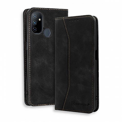 Bodycell Book Case Pu Leather OnePlus Nord N100 Black