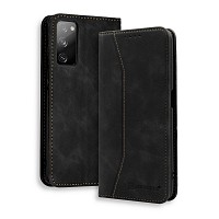 Bodycell Book Case Pu Leather Samsung S20 FE Black