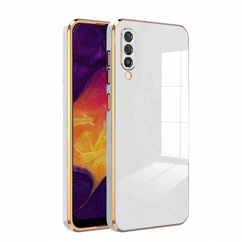 Bodycell Gold Plated Silicon Samsung A70 White