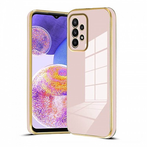 Bodycell Gold Plated Silicon Samsung A23 Pink