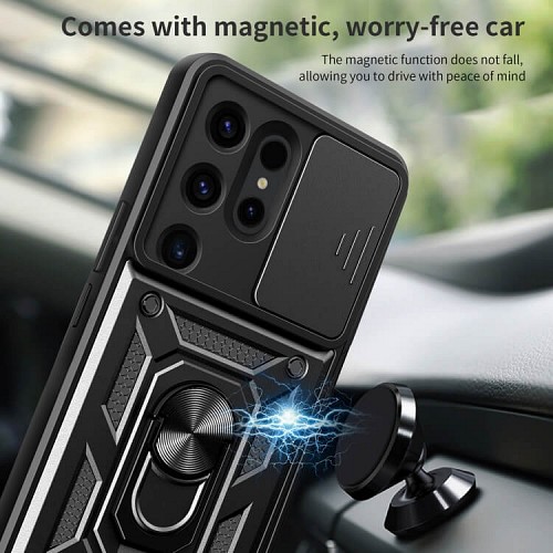 Bodycell Armor Slide Cover Case Samsung S24 Ultra Black