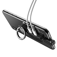 HOCO RING STAND MOBILE HOLDER WITH 2X LIGHTNING LS22 black