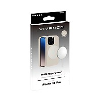 VIVANCO MAG HYPE COVER IPHONE 15 PRO beige backcover