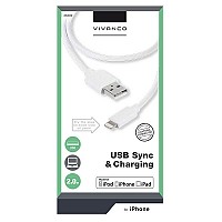 VIVANCO MFI DATA CABLE LIGHTNING 2m white