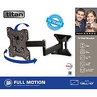 VIVANCO ΒΑΣΗ TV ΠΛΗΡΟΥΣ ΚΙΝΗΣΗΣ VESA 200 ΕΩΣ 43 inch